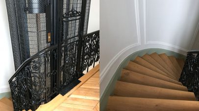 Amatex Rénovation - Cage d'escalier - Avenue George V - Paris